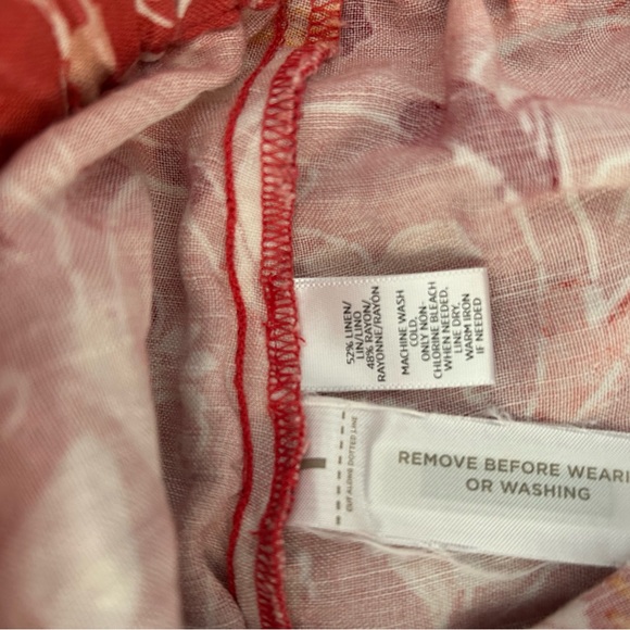 Beautiful soft floral linen blend Loft skirt - Picture 4 of 4